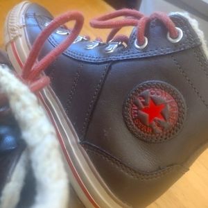 Leather Shearling Wool Lined Converse